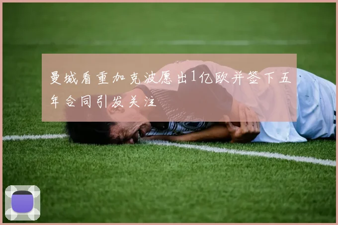 曼城看重加克波愿出1亿欧并签下五年合同引发关注